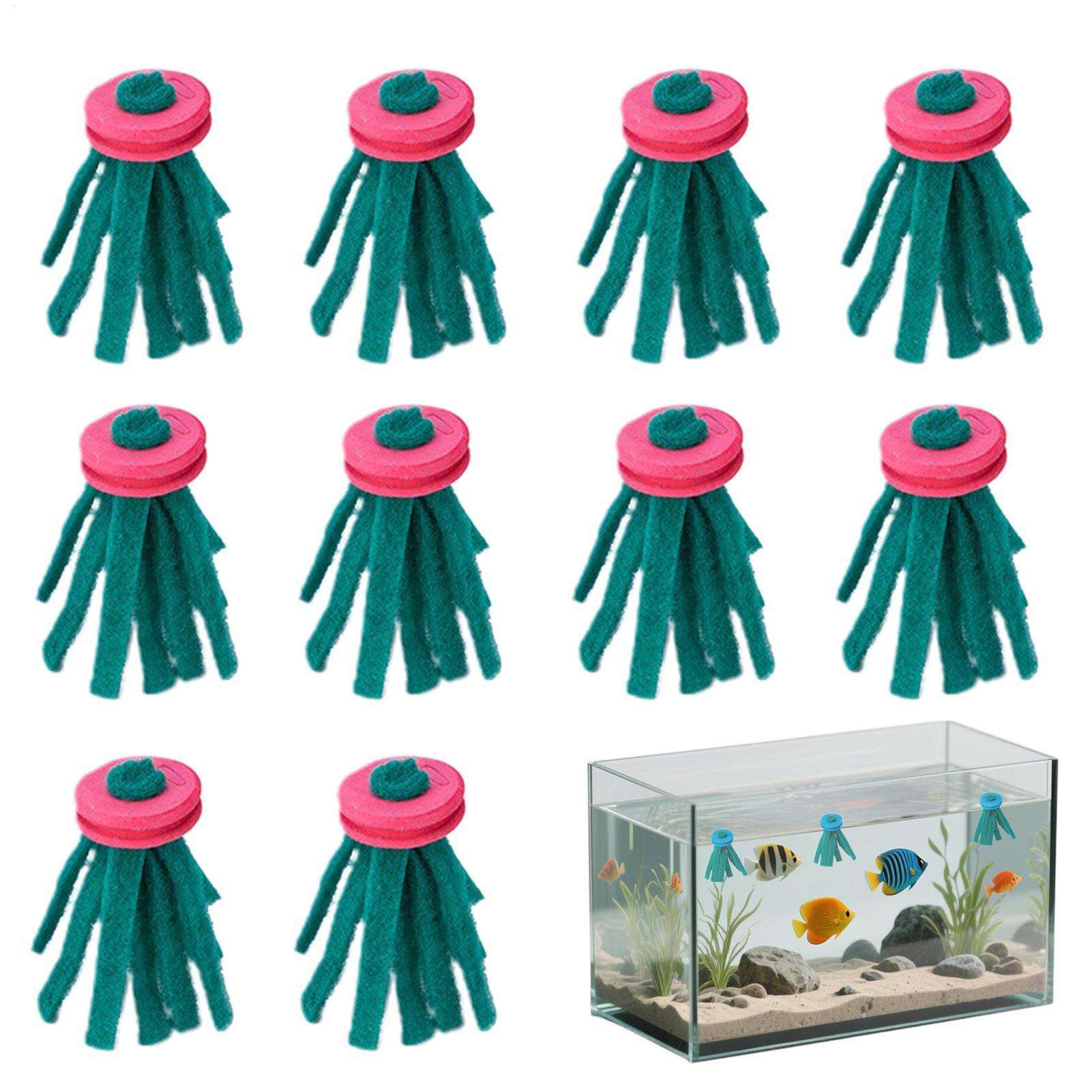 Aquarium Fish Food - 10 шт. Декоративные плавающие укрытия-мопы для