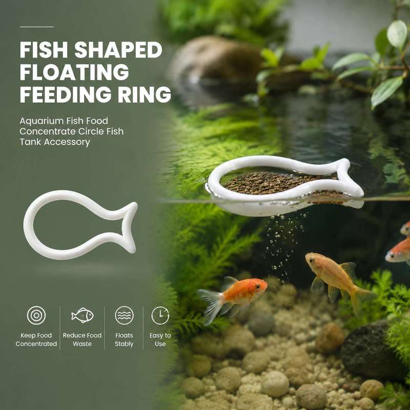 Aquarium Fish Food - Плавающее кольцо для кормления в форме