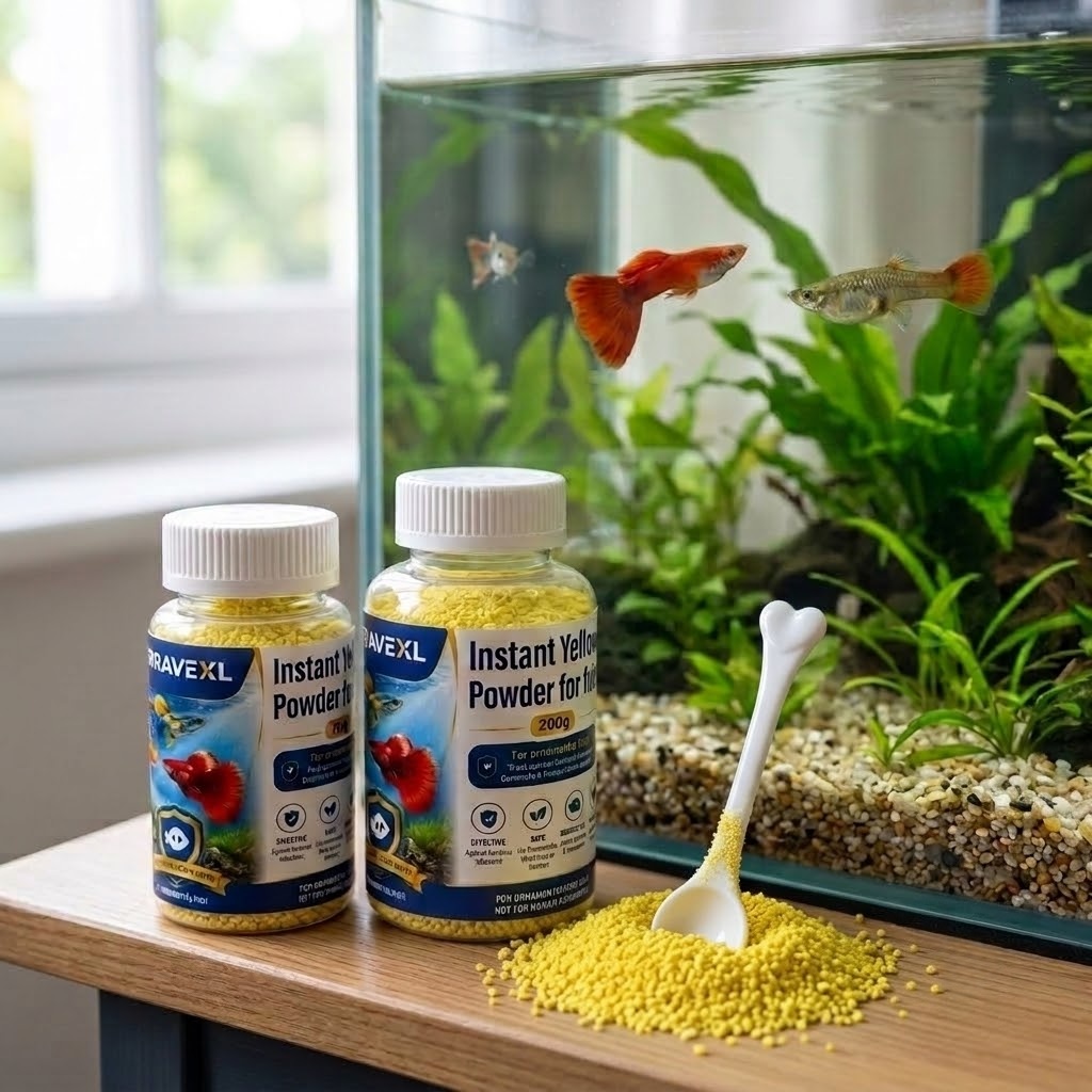 Aquarium Fish Eggs - Универсальный быстрорастворимый желтый порошок для лечения