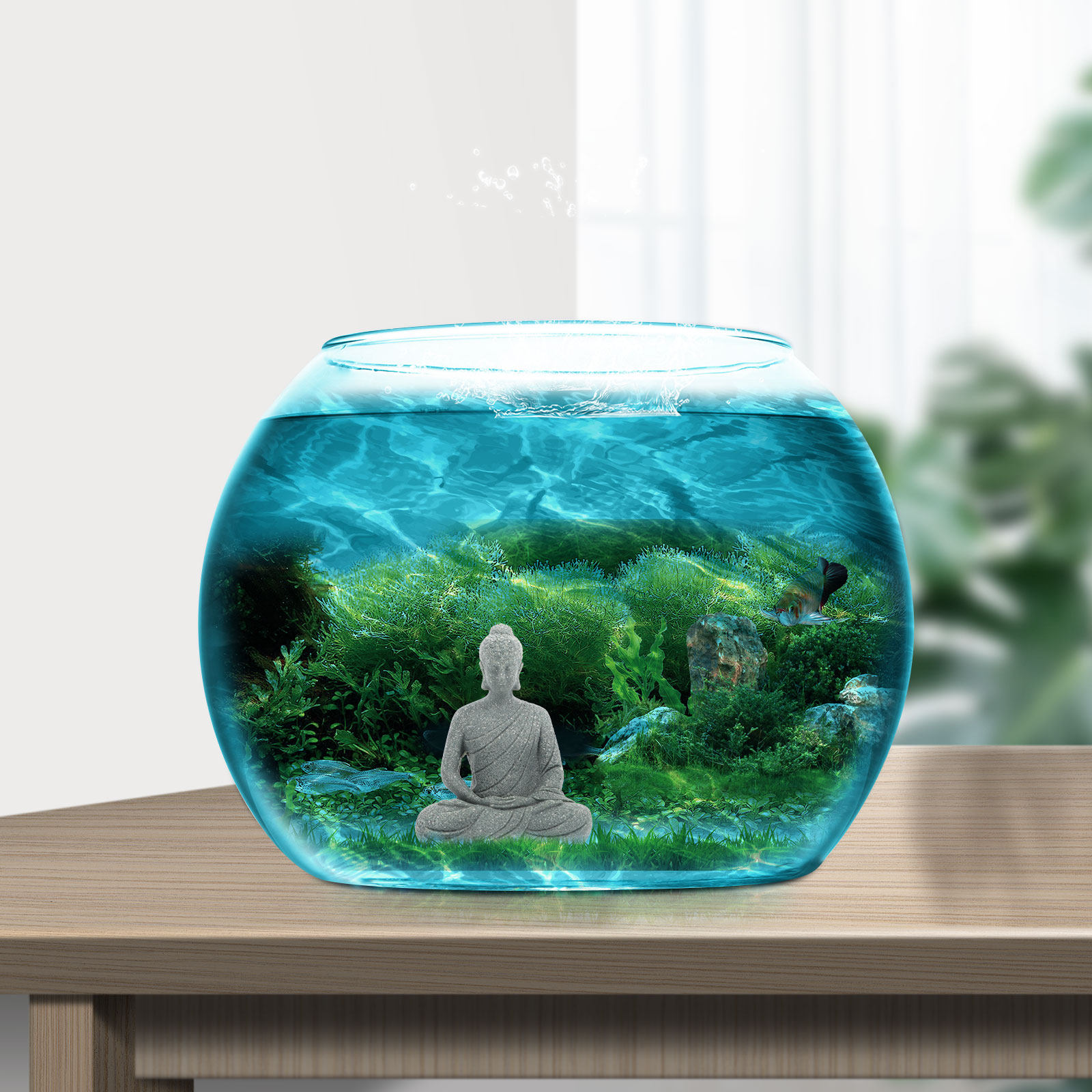 Миниатюрная статуэтка Будды из – обзор и цена Aquarium Fish Usa